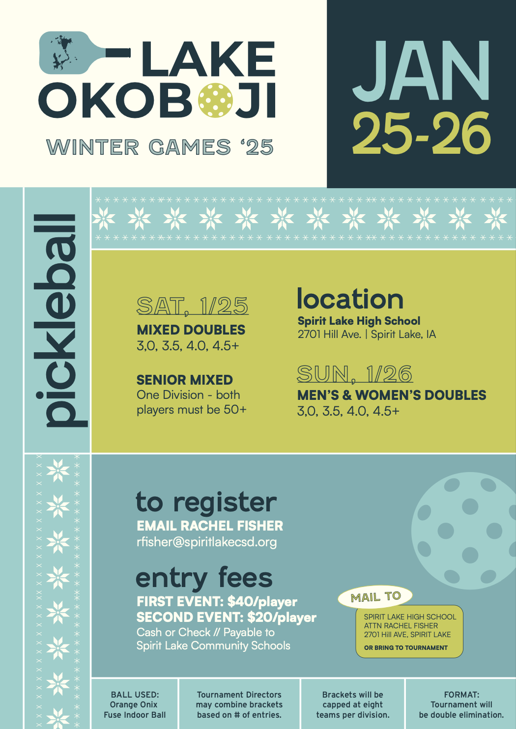 Indoor Pickleball Tournament – Mixed & SR Doubles